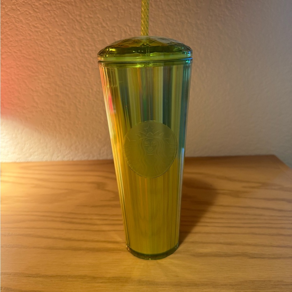 Starbucks Vibrant Green and Yellow Tumbler